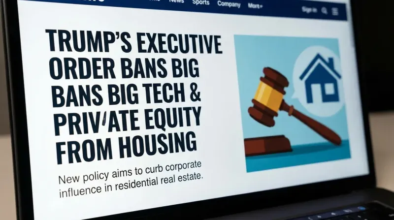Wall Street vs. Main Street: Trump’s Executive Order Bans Big Tech & Private Equity from Housing