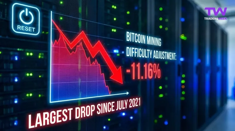 The Great Reset: Bitcoin Mining Difficulty Plummets 11.16% in Largest Adjustment Since 2021
