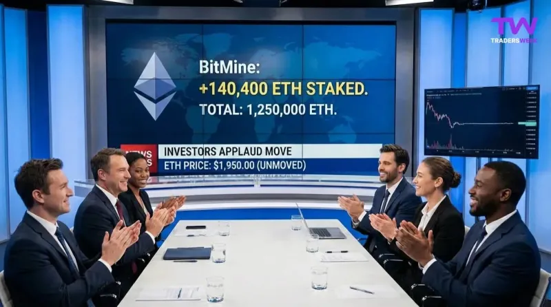 Tom Lee’s BitMine Adds Another 140,400 ETH to Staking - Investors Applaud, Price Unmoved