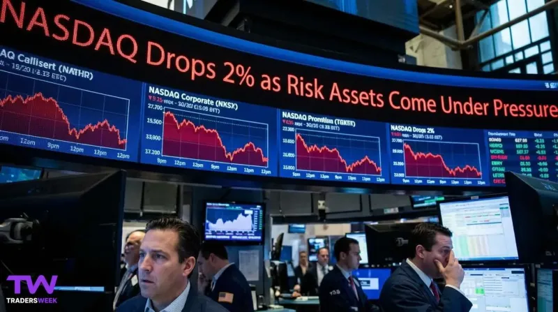 NASDAQ Drops 2% as Risk Assets Come Under Pressure