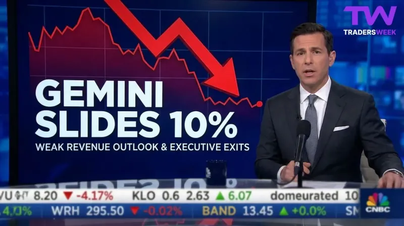 Gemini Slides 10% After Weak Revenue Outlook and Executive Exits