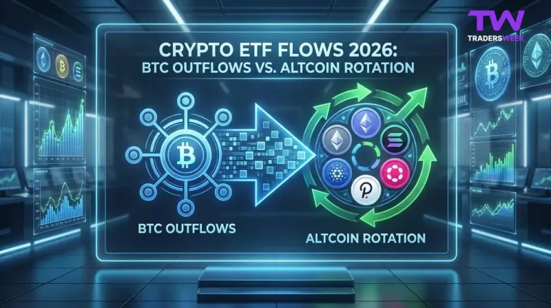 Crypto ETF Flows 2026: BTC Outflows vs. Altcoin Rotation